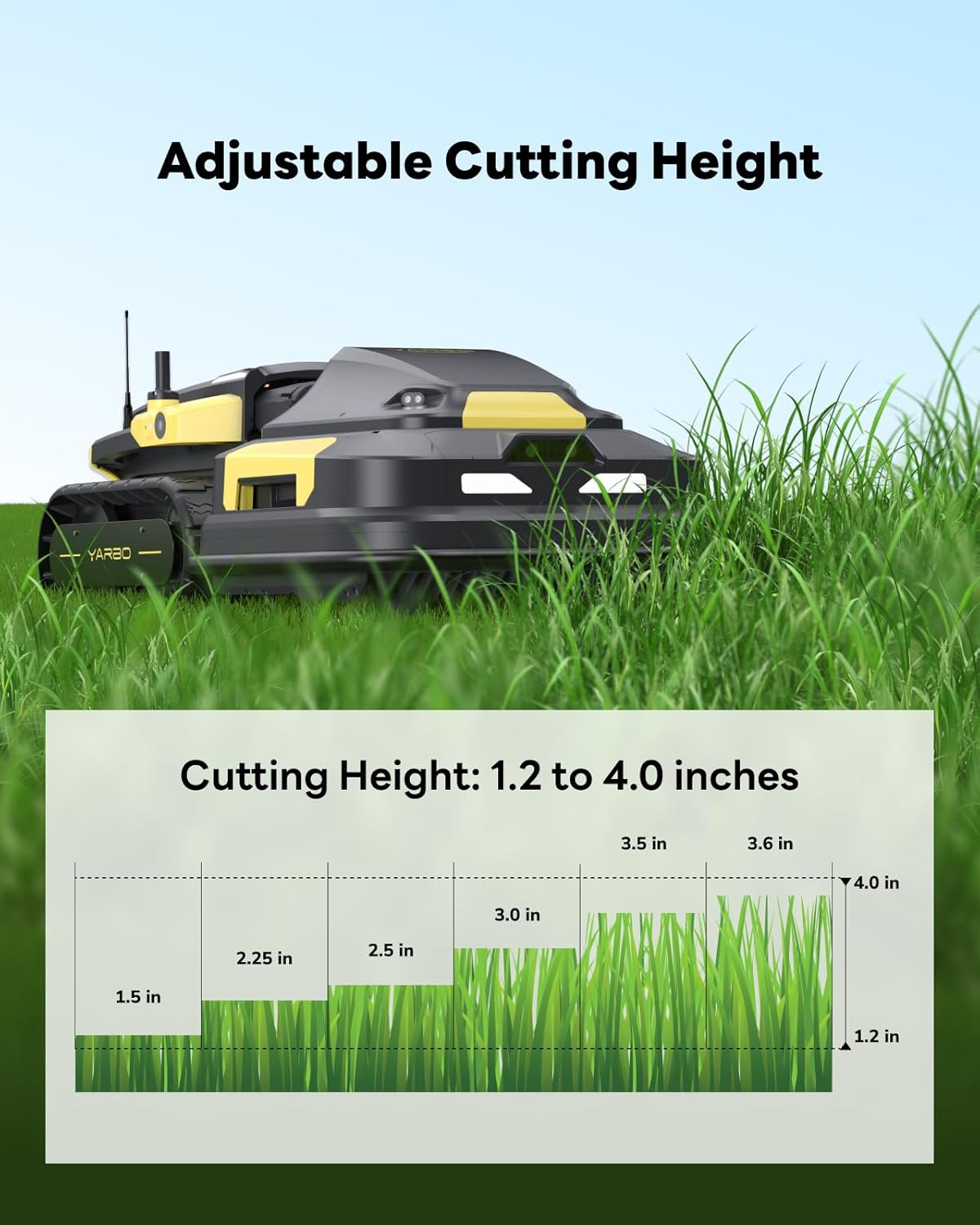 YARBO 4-in-1 Modular Robot Lawn Mower, Snow & Leaf Blower with RTK