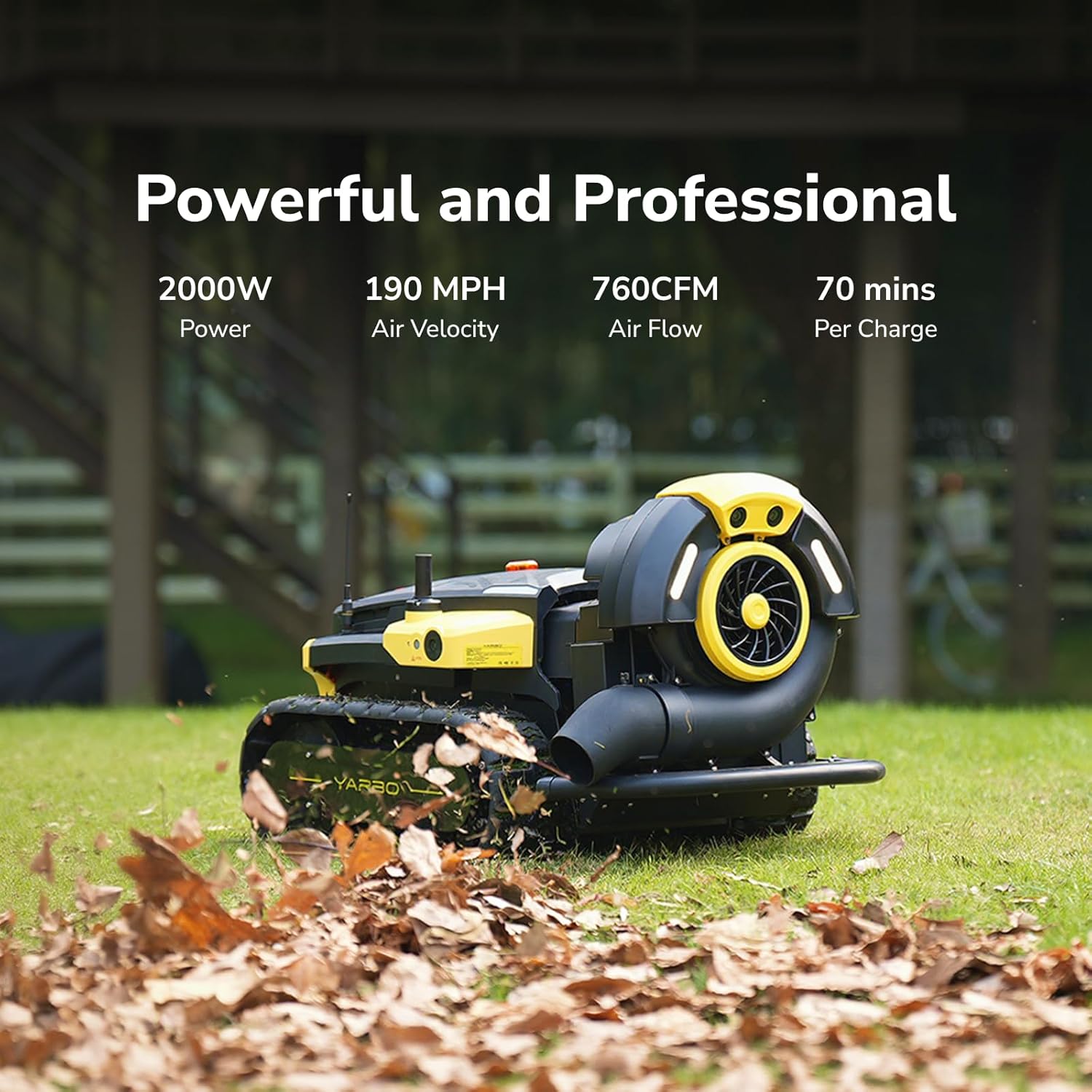 YARBO 4-in-1 Modular Robot Lawn Mower, Snow & Leaf Blower with RTK