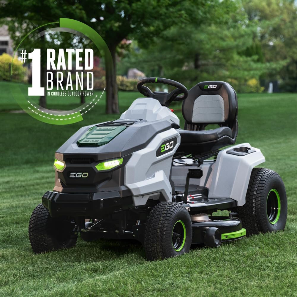 EGO Power+ Electric Riding Tractor Mower, 42" Deck, 6 Batteries & Charger - TR4204