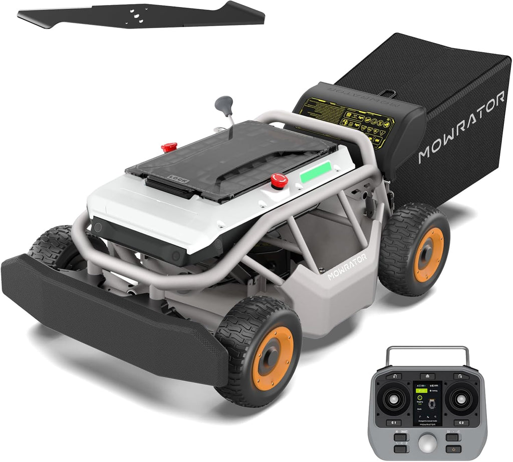 Mowrator S1 4WD Remote Control Lawn Mower, 21" Width, 0.75 Acres