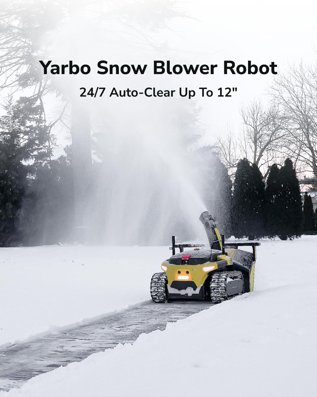 YARBO 4-in-1 Modular Robot Lawn Mower, Snow & Leaf Blower with RTK