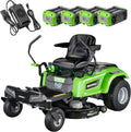 NovorikX 54V 42'' Cordless Electric Zero Turn Riding Mower with 4 Batteries