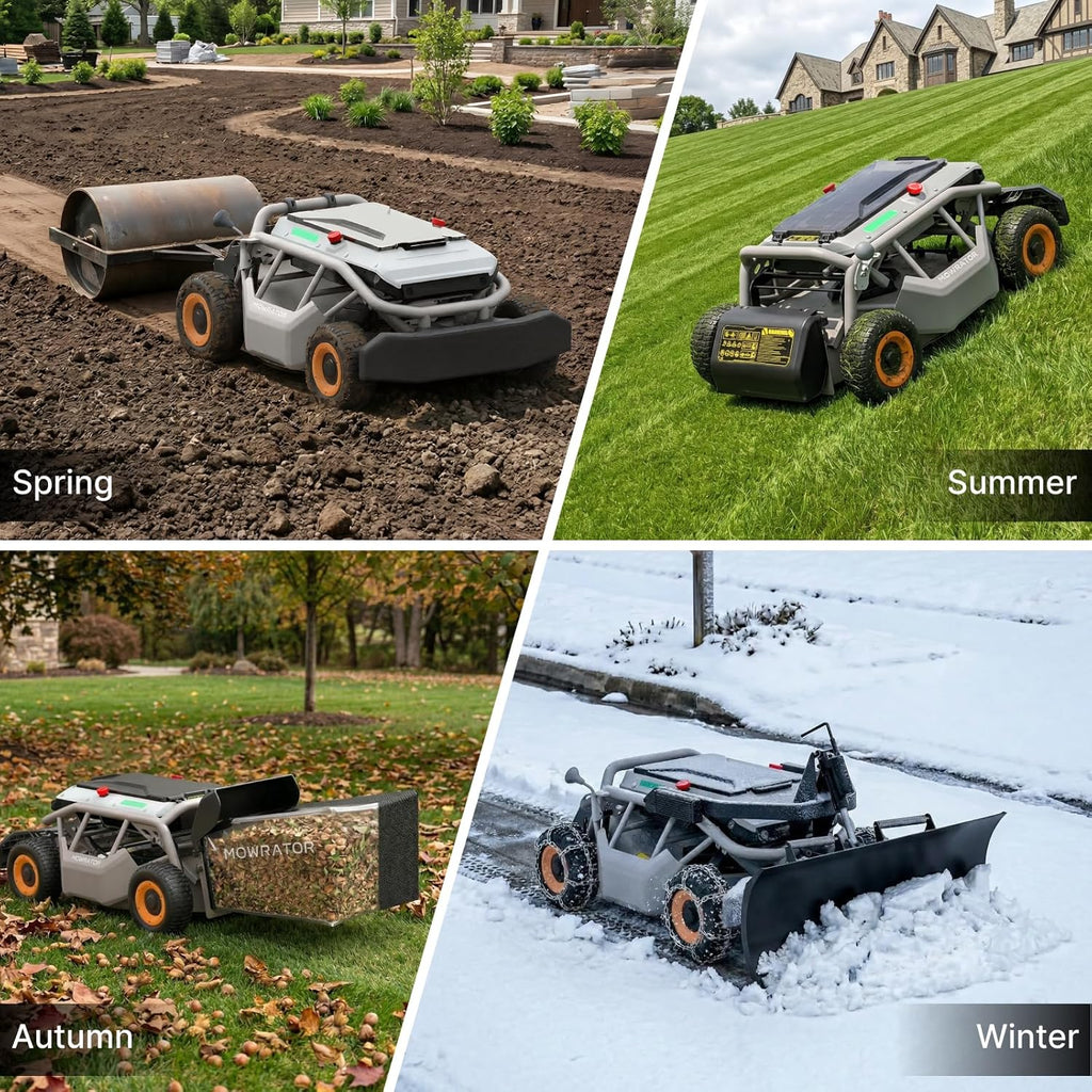 Mowrator S1 4WD Remote Control Lawn Mower, 21" Width, 0.75 Acres