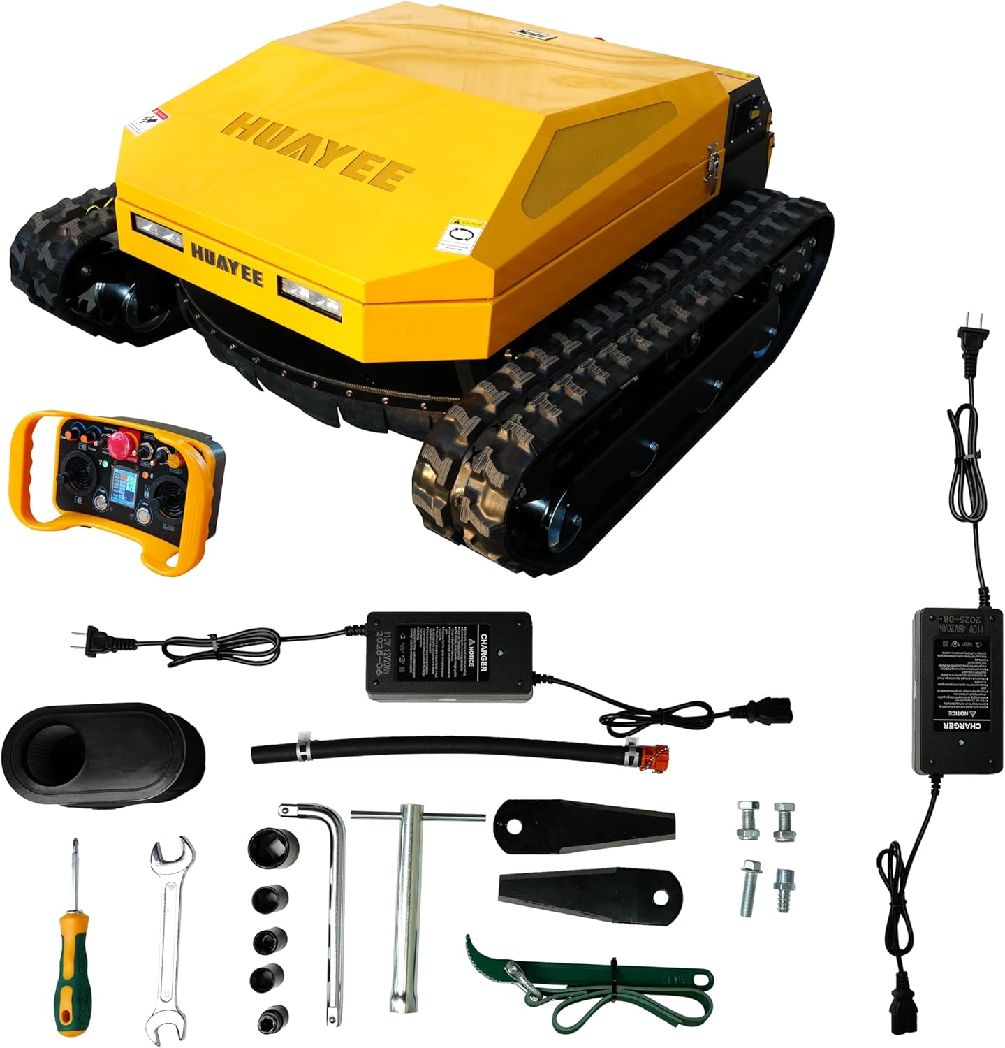 MHY90 608cc Hybrid Crawler Remote Control Lawn Mower, All-Terrain Cutter