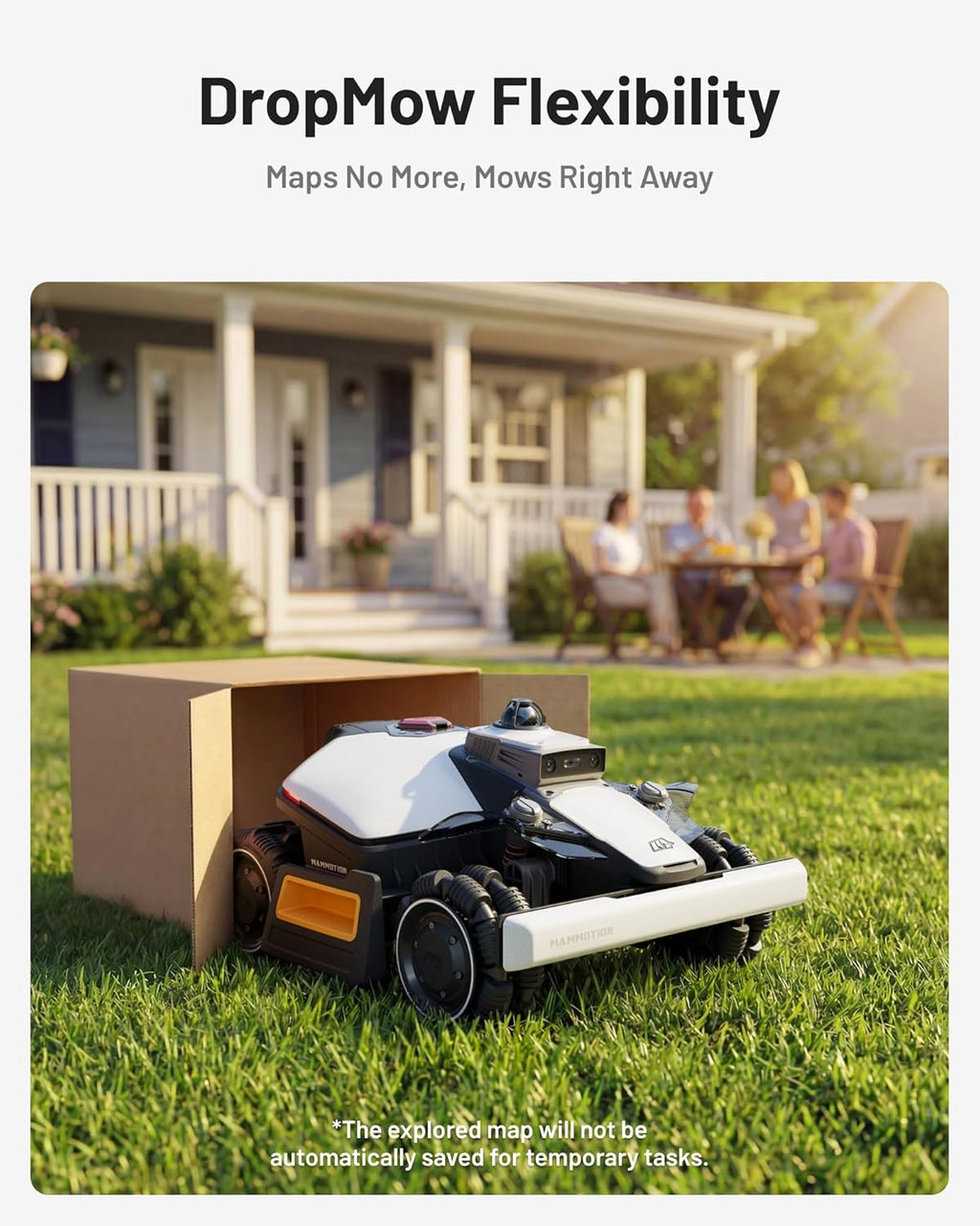 Mammotion LUBA mini 2 AWD 1500H Robot Lawn Mower, LiDAR & AI Vision, 0.37 Acre