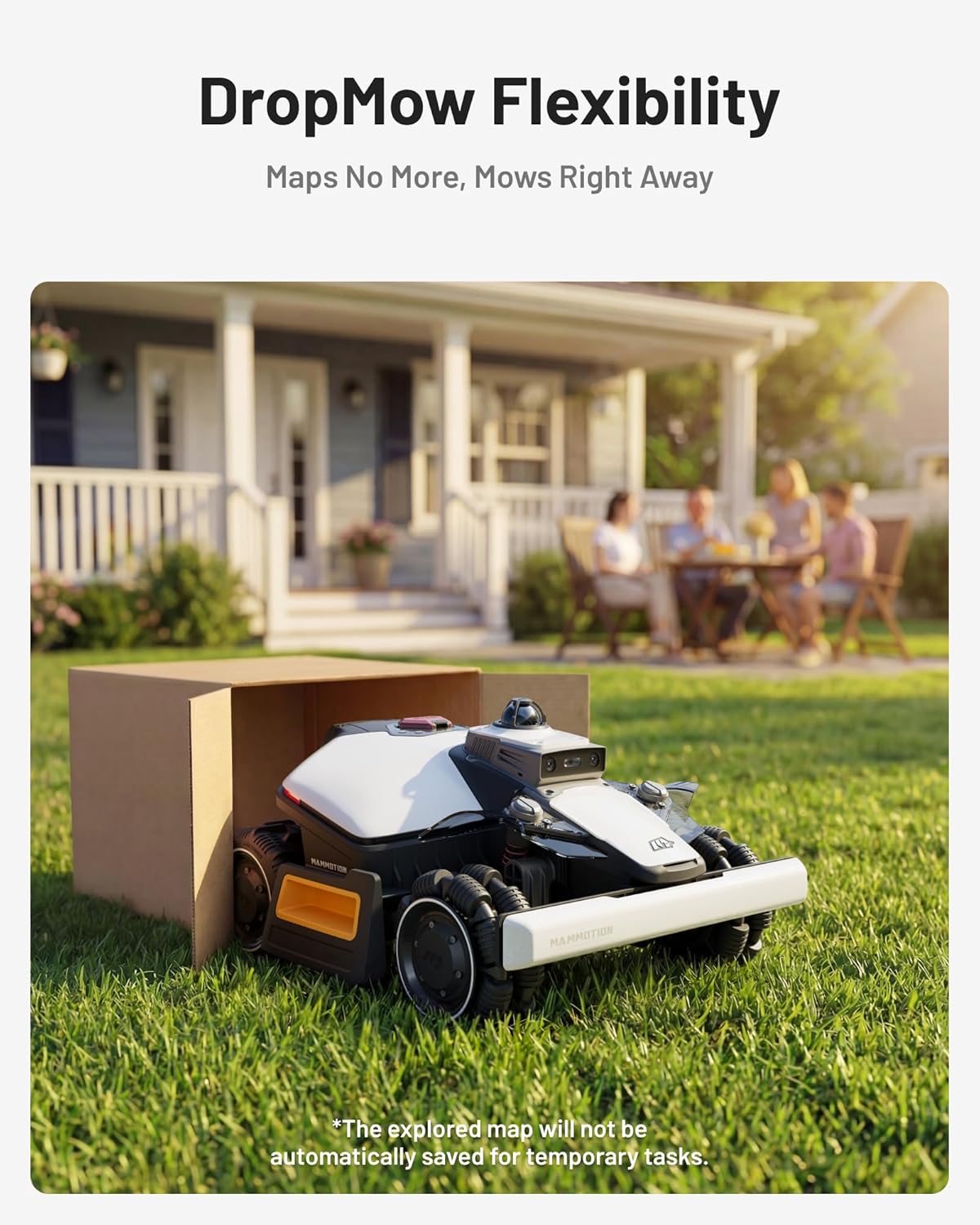 Mammotion LUBA mini 2 AWD 1500H Robot Lawn Mower, LiDAR & AI Vision, 0.37 Acre