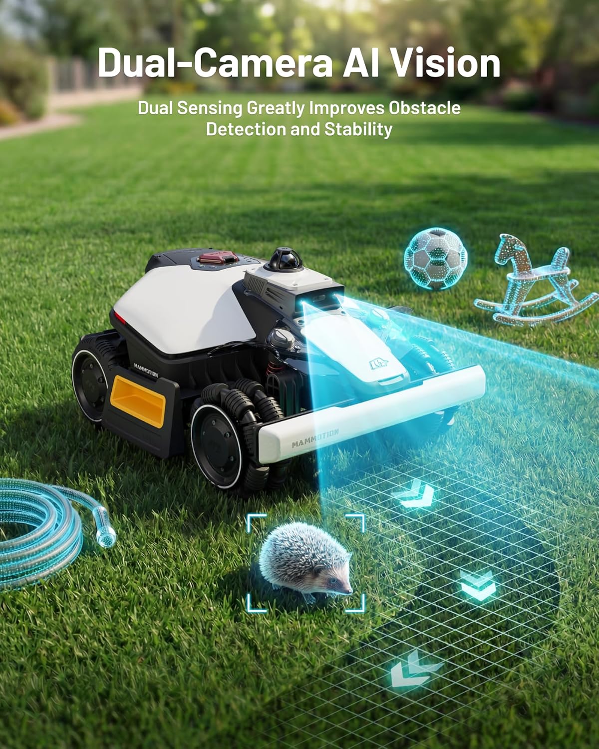 Mammotion LUBA mini 2 AWD 1500H Robot Lawn Mower with Garage, LiDAR & AI Vision, 0.37 Acre
