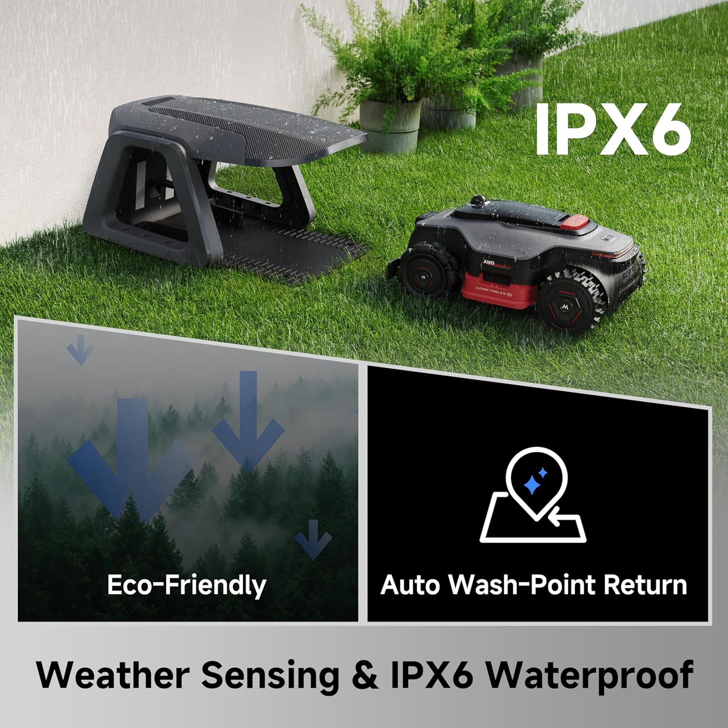 MOVA LiDAX Ultra 3000 AWD Robot Lawn Mower, 3D LiDAR & AI Dual Vision, 0.75 Acre