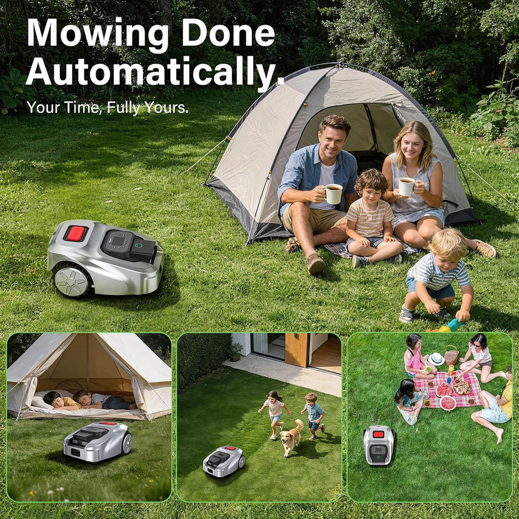 GX Robot Lawn Mower with RTK & AI Vision, Smart App Control, 0.62 Acre