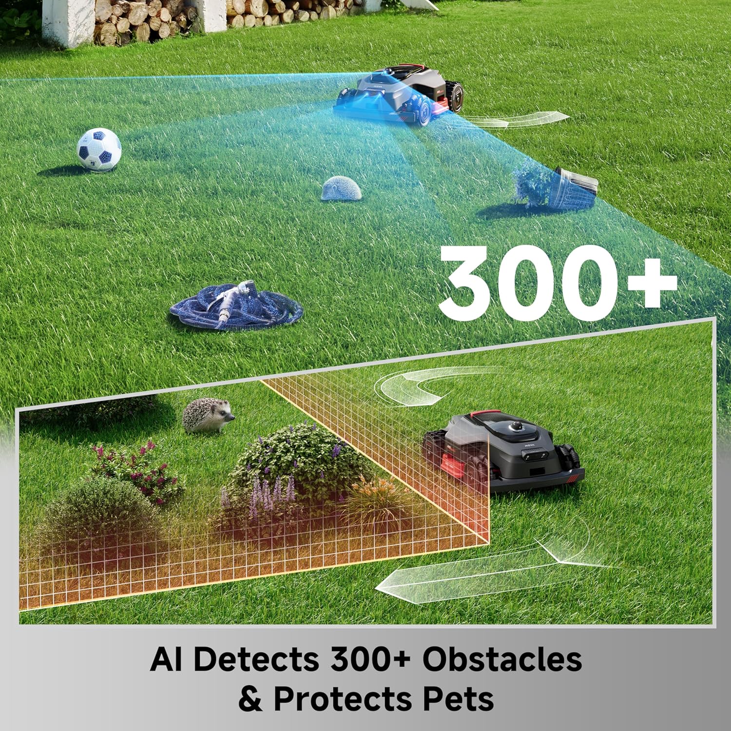 MOVA LiDAX Ultra 3000 AWD Robot Lawn Mower, 3D LiDAR & AI Dual Vision, 0.75 Acre