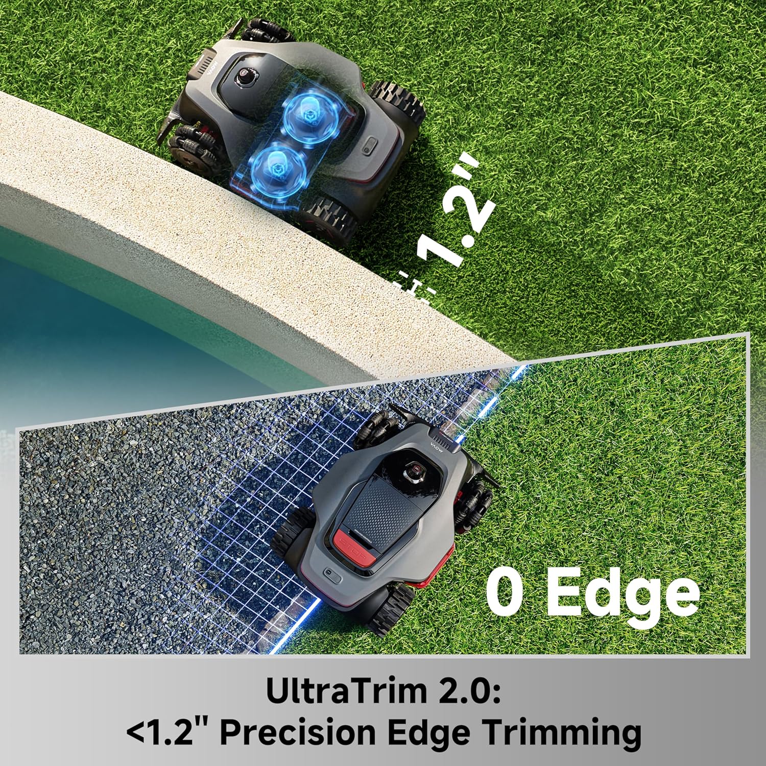 MOVA LiDAX Ultra 3000 AWD Robot Lawn Mower, 3D LiDAR & AI Dual Vision, 0.75 Acre